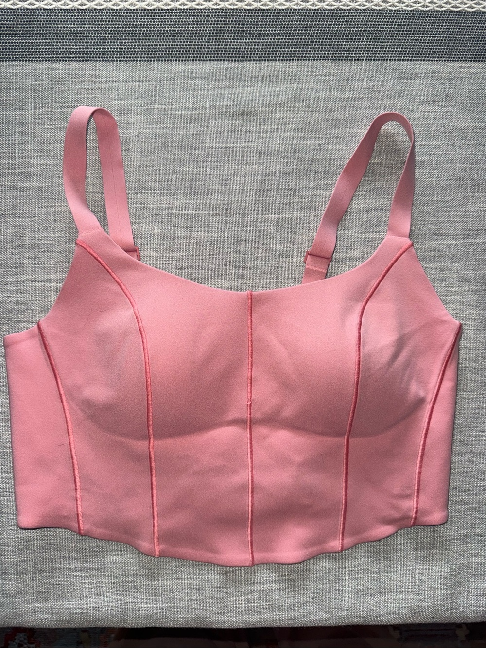 OFFLINE by Aerie Real Me Hold Up Corset Sports Bra Pink M 🩷